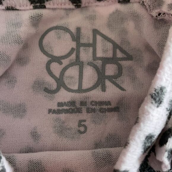 Chaser Girls Pink Ombré Ruffle Leopard Sweatshirt - Picture 6 of 7